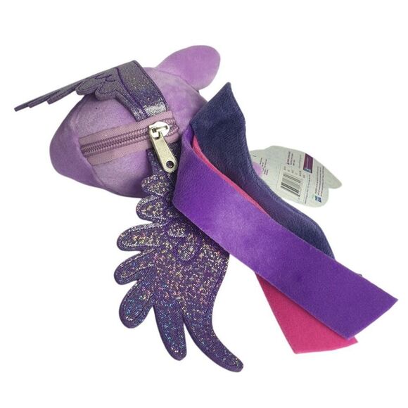 My Little Pony Twilight Sparkle Plush 7" Backpack Purse Clip On Wings Horn NEW - Picture 4 of 10